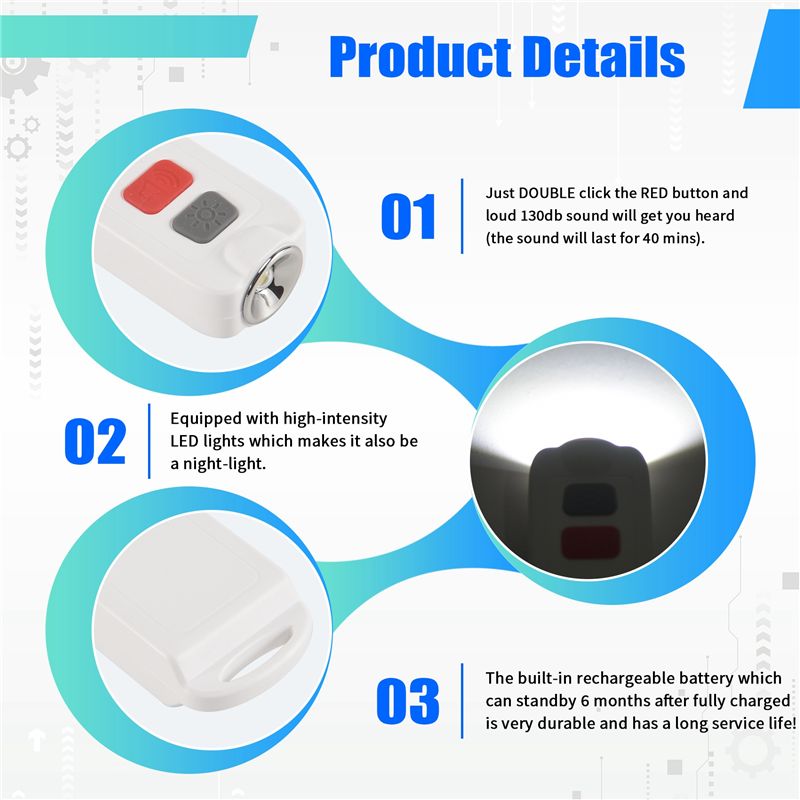 جهاز إنذار شخصي، جهاز إنذار لل - مراجعة Personal Alarm Keychain وسعره