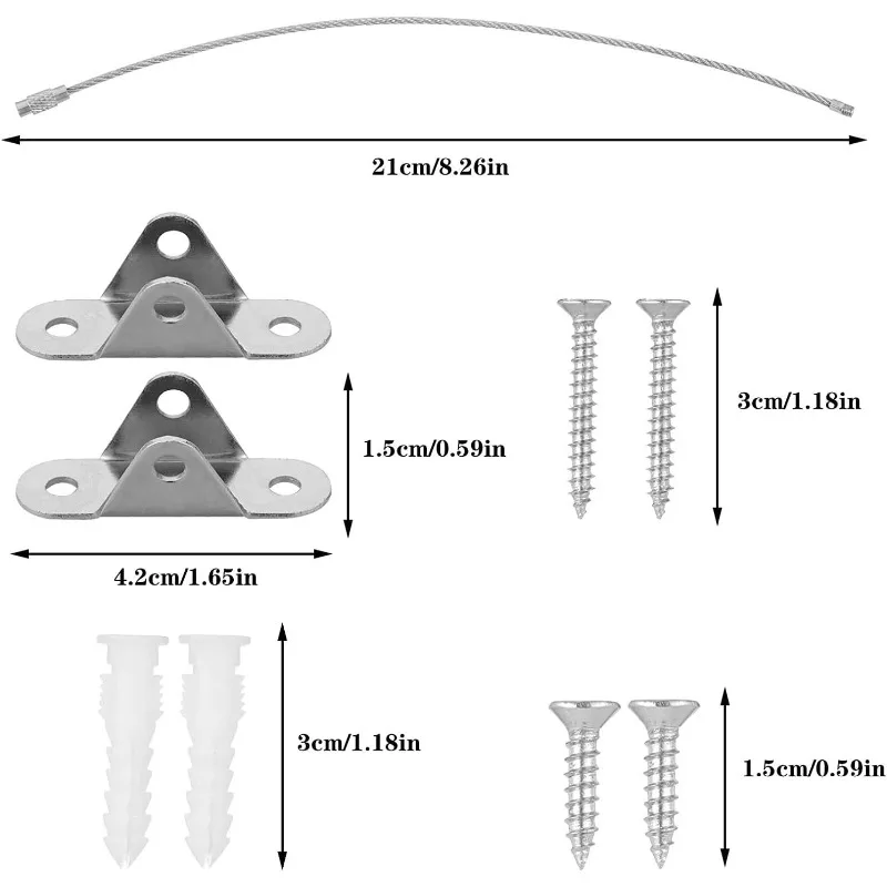 6 مجموعات من مثبتات الأثاث الم - مراجعة Earthquake Anchor Strap وسعره