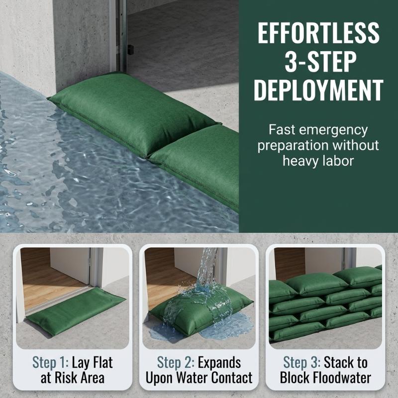 كيس مانع للفيضانات سريع التمدد - مراجعة Flood Barrier Bag وسعره
