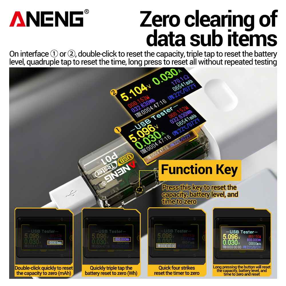 جهاز اختبار USB ANENG P01، مقي - مراجعة Co Detector Plug وسعره